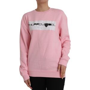 Philippe Model Pink Cotton Logo Long Sleeves Pullover Women's Sweater